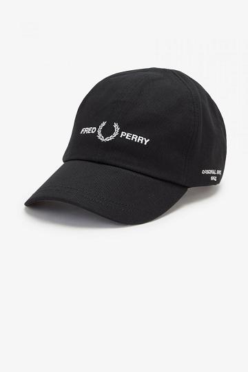 Pánské Klobouky Fred Perry Flock Laurel Wreath Černé | CZ 1975CTVE